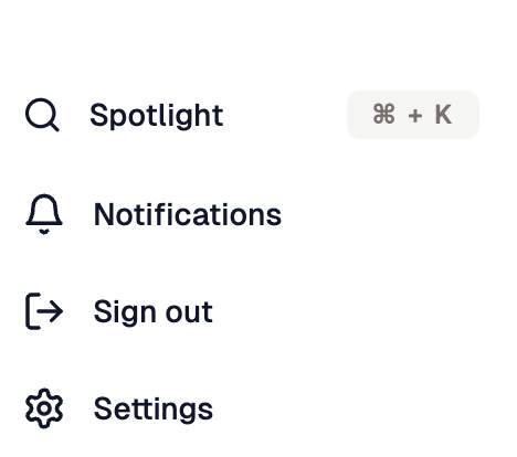 Spotlight Sidebar